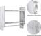 2-Tier Wood Wall Mounted Bathroom Shelf with Towel Rack